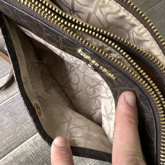 Calvin Klein Signature PVC Small Shoulder Crossbody Bag - Picture 7 of 16